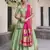 green jacquard silk chaniya choli with zari work