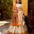off white paithani silk chaniya choli with zari work