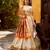 off white paithani silk chaniya choli with zari work