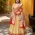cream paithani silk chaniya choli with zari work