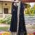 black georgette gown with sequins embroidery work