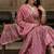 Pink printed cotton kurta pant with dupatta