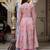 Pink printed cotton kurta pant with dupatta