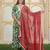 Green printed cotton kurta pant with dupatta