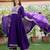 Purple embroidered viscose rayon kurta pant with dupatta