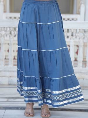 grey crepe kurta sharara set with embroidery 5