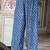 Blue printed cotton kurta pant with dupatta