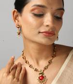 antique pendant necklace set