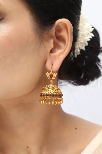 multicolor jadau choker necklace with statement work
