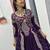 purple vichitra silk lehenga choli with embroidery