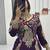 purple vichitra silk lehenga choli with embroidery