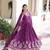 Purple Vichitra Silk Embroidered Gown & Koti