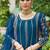 blue real mirror chinon silk wedding party wear sharara salwar suit with net dupatta  full stitched free size