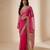 Pink Embroidered Organza Saree