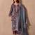 Mauve dori pitta embroidery muslin straight kurta palazzo suit- full stitched free size