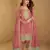 Mustard yellow thread and sequins embroidery simmar silk  straight top  palazzo suit- full stitched free size