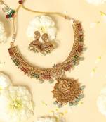 antique lakshmi temple jewelry set