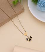 Black color stainless steel anti tarnish necklace