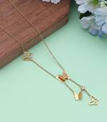 Gold color stainless steel anti tarnish necklace