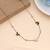 Black color stainless steel anti tarnish necklace
