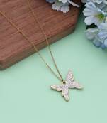 White color stainless steel anti tarnish necklace