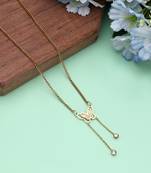 Gold color stainless steel anti tarnish necklace
