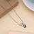Blue color evil eye stainless steel anti tarnish necklace