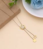 Gold color stainless steel anti tarnish necklace