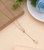 White color stainless steel anti tarnish necklace