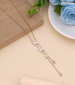 White color butterfly design stainless steel anti tarnish necklace