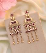 Rani color matte gold earrings