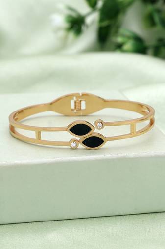 Black color anti tarnish american diamond bracelet