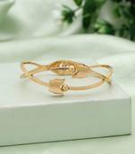 Gold color anti tarnish bracelet