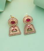 Rani color matte gold earrings