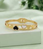 Black & white color anti tarnish bracelet