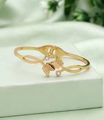 Gold color anti tarnish american diamond bracelet