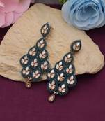 Turquoise blue color antique earrings