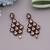 Maroon color antique earrings