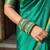 Green color 1 set of thread bangle