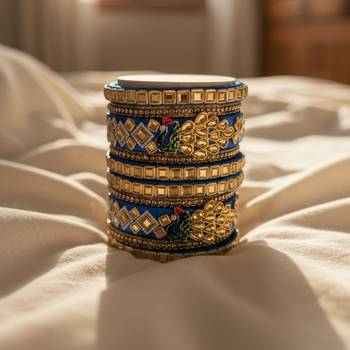 Blue color 1 set of thread bangle 1