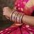 Pink color 1 set of thread bangle