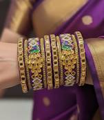 Purple color 1 set of thread bangle
