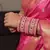 Pink color 1 set of thread bangle
