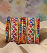 Multi color 1 set of thread bangle