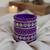 Purple color 1 set of thread bangle