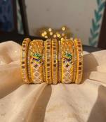 Yellow color 1 set of thread bangle