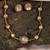 Gold plated kundan choker necklace set