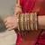 Maroon color 1 set of thread bangle
