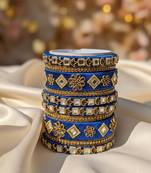 Blue color 1 set of thread bangle