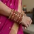 Maroon color 1 set of thread bangle